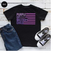Military Child Awareness Shirt, Purple Up Military Child Tee, Month Of The Military Child TShirt, Military Kids Shirt, A
