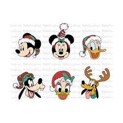 Christmas Svg Png, Christmas Character Face, Christmas Squad Svg, Christmas Friends Svg, Holiday Svg Png Files For Cricu