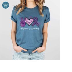 Alzheimers Awareness T-Shirt, Alzheimer Support Crewneck Sweatshirt, Alzheimers Gifts, Alzheimer Shirt, Alzheimer Diseas
