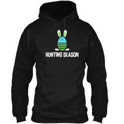 Easter Egg Bunny Shirt Hunting Season Blue Gift Pullover Hoodie 8 oz