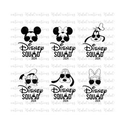 Bundle Squad 2024 Svg, Mouse And Friends, Family Vacation Svg, Vacay Mode Svg, Magical Kingdom Svg, Svg, Png Files For C