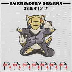 Sandshrew embroidery design, Pokemon embroidery, Anime design, Anime embroidery, Embroidery shirt, Digital download