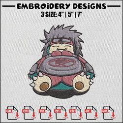 snorlax choji embroidery design, pokemon embroidery, anime design, anime embroidery, embroidery shirt, digital download