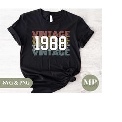 Vintage 1988 SVG & PNG