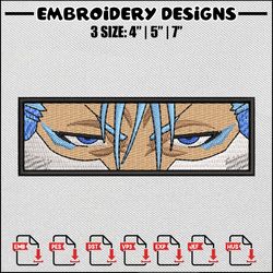 Grimmjow Eyes embroidery design, Bleach embroidery, Anime design, Anime embroidery, Embroidery shirt, Digital download