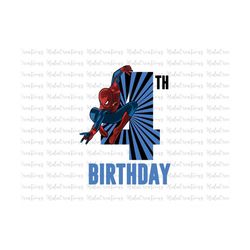 Birthday Boy 4th Svg, Happy Birthday Svg, Superheros, Svg, Png Files For Cricut Sublimation