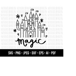 COD1041- Castle svg, disneey svg, home svg, sitckers svg, png, clipart, cutting files for cricut silhouette