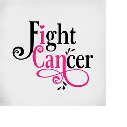 Cancer svg, I Can Fight Cancer,  Cut Files For Cricut and Silhouette, Mirrored jpeg for Iron On, Printable png, Instant