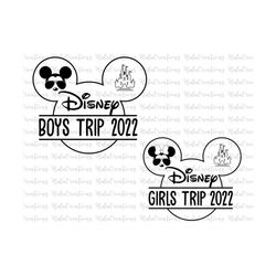 Bundle Boys Trip And Girls Trip 2022 Svg, Family Vacation, Family Trip, Vacay Mode, Magical Kingdom, Svg, Png Files For