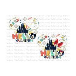 Hello Vacation 2023 Svg, Family Vacation Svg, Vacay Mode Svg, Magical Kingdom Svg, Svg, Png Files For Cricut Sublimation
