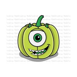 Pumpkin Halloween Svg Png, Monster Faces Svg, Green Monster Svg, Svg, Png Files For Cricut Sublimation