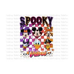 Halloween Svg, Mouse And Friends, Trick Or Treat, Spooky Vibes Svg, Family Trip Svg, Fall Svg, Svg Files For Cricut Subl