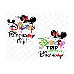 Bundle Custom It's My Birthday Png, Magical Kingdom, Vacay Mode, Family Birthday Png, Family Trip 2023 Png, Dotted Red B