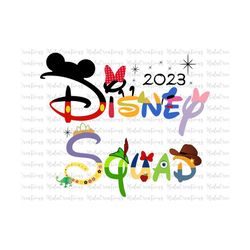 Squad Vacation 2023 Svg, Family Trip Svg, Vacay Mode Svg, Magical Kingdom, Svg, Png Files For Cricut Sublimation