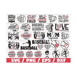 Baseball bundle SVG / Baseball Mom SVG / Baseball Fan SVG / Baseball Shirt / Baseball Love Svg / Cut Files / Cricut / Co