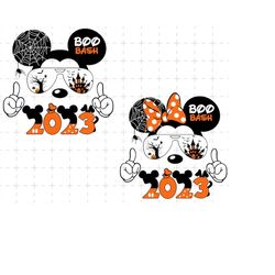 Bundle Haloween Boo Bash Svg, Mouse Head Svg, Halloween Witch Svg, Horror Movie, Spooky Vibes Svg, Fall Svg