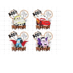 Happy Halloween Cars Bundle Svg, Trick Or Treat Svg, Halloween Masquerade, Spooky Vibes, Digital Download