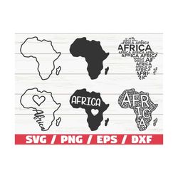 Africa SVG / Africa Map SVG / Cut File / Cricut / Clip art / Commercial use / Silhouette / Africa Outline SVG