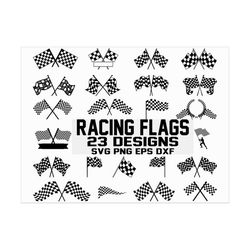 Racing Flag SVG/ Race Car Flag SVG/ checkered flag svg/ rally car svg/ sports racing/ Racing Car Flag/ Silhouette/ clipa