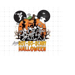 Skeleton Halloween Family Bundle Png, Spooky Vibes Png, Not So Scary, Trick Or Treat Png, Fall Png, Png Files For Sublim