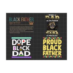 Black Father Bundle Png, Dope Black Father, Best Dad PNG, Father's Day Png, Black Father Sublimation Design, Black King