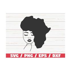 Africa Woman SVG / Black Woman SVG / Cut File / Cricut / Black Queen SVG / Instant Download