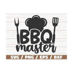 BBQ Master SVG / Cut File / Cricut / Commercial use / Instant Download / Silhouette / Barbecue Apron / Grill Dad SVG / F