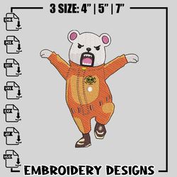bear embroidery design, bear embroidery, bear design, embroidery file, bear shirt, instant download.