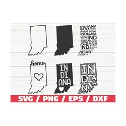 Indiana State SVG / Cut File / Cricut / Clip art / Commercial use / Silhouette / Indiana SVG / Indiana Home Svg / Indian