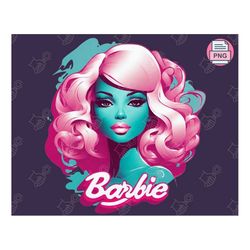 Crafting Magic with Barbie PNG: Sublimation Design, Clipart - Instant Download, Pink Doll Png, Girl PNG, Sticker Clipart