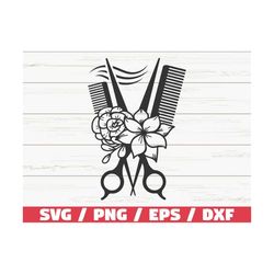 Hairdresser SVG / Floral Scissors SVG / Hairstylist SVG / Cut File /  Commercial use/ Cricut / Hair Hustler Svg / Hair S