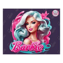 Enchanted Barbie PNG: Sublimation Design, Clipart - Instant Download, Pink Doll PNG,Girl Png, Sticker Clipart - Ignite Y