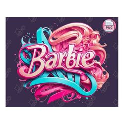crafting with barbie: sublimation design, clipart - instant download, pink doll png, girl png, sticker clipart - unleash