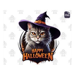 Crafting Up Chuckles with Halloween Stylish Cat PNG - Because Halloween Should Always Include Cute and Funny Halloween P
