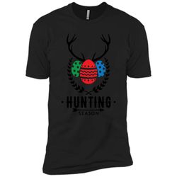 Easter Egg Hunter w Antlers Hunting Season T-Shirt Next Level Premium Short Sleeve Tee