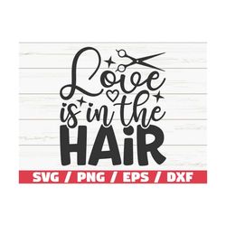 Love Is In The Hair SVG / Hairdresser SVG / Hairstylist SVG / Cut File /  Commercial use/ Cricut / Hair Hustler Svg / In