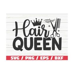 Hair Queen SVG / Hairstylist SVG / Cut File / Cricut / Commercial use / Hairdresser SVG / Clipart / Instant Download
