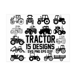 Tractor svg/ farming svg/ construction svg/ vehicle/ farm svg/ silhouette/ decal/ stencil/ clipart/ cut file/ iron on/ c