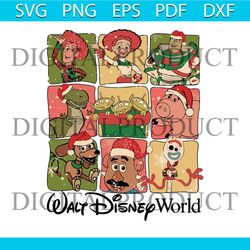 Vintage Disney Toy Story Christmas Walt Disney World SVG