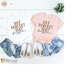 Not Perfect Just Forgiven T Shirt, Motivational Christian Shirts, Christian Shirts For Women, Easter for Adults, Religio