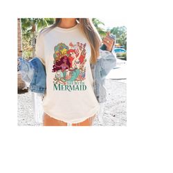 Disney Comfort Colors Shirt, Retro Little Mermaid Shirt, Black Girl Magic Shirt, Black Queen Shirt, Ariel Mermaid Shirt,