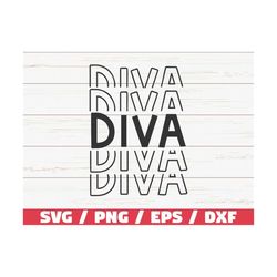 Diva SVG / Queen  SVG / Cut File / Cricut / Black Woman SVG / Instant Download