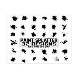 Splatter svg/ paint splatter svg/ splash svg/ paint splash svg/ paint streak svg/ blob, paint svg/ clipart/ decal/ stenc