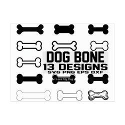 Dog Bone SVG/ Dog Bone clipart/ Cut Files/ Silhouette/ Files for Cricut