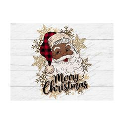Santa Merry Christmas PNG, Santa Png, Black Santa, Christmas Png, Santa sublimation design download, Believe,christmas,l