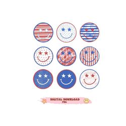 Smile Face PNG, 4th of july retro png , distressed png USA, smile face shirt, smile face popular print, trendy png, four