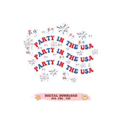 4TH of July retro png Party in the USA popular svg png file gifts trendy svg Sublimation mom shirt svg printable for dad