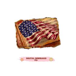 American flag Vintage Patriotic png Fourth of July png 4th of July sublimation designs Hand drawn Patriotism Memorial Da