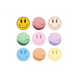 Golf svg, Smile Face SVG, Retro Sublimation Design, golf mom Png, golf shirt clipart ,golf club svg, golf ball svg, Cut