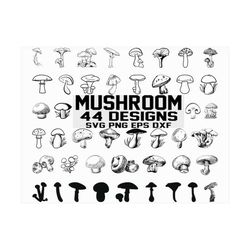 Mushroom SVG/ fungus svg/ fungi svg/ food svg/ vegetable svg/ clipart/ decal/ stencil/ vinyl/ cut file/ image/ silhouett